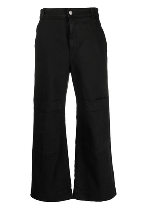 P.A.R.O.S.H. low-rise wide-leg jeans - Black