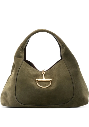Gucci Softbit horsebit-closure maxi tote bag - Green