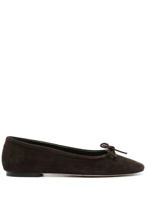 Aeyde suede ballerina shoes - Brown