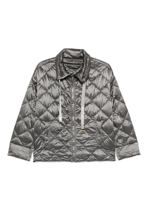 Max Mara boxy-fit quilted jacket - Grey