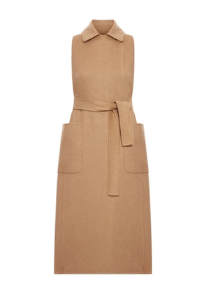 Max Mara belted patch-pocket coat - Brown