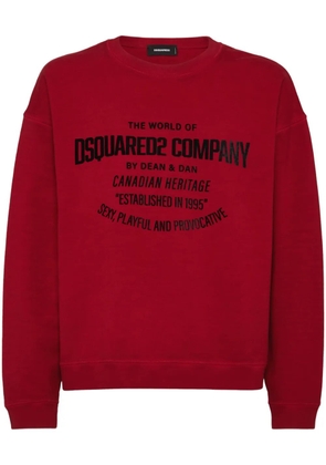 DSQUARED2 logo-print cotton sweatshirt