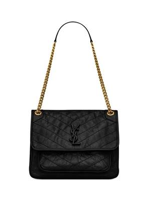 Saint Laurent Niki logo-lettering shoulder bag - Black