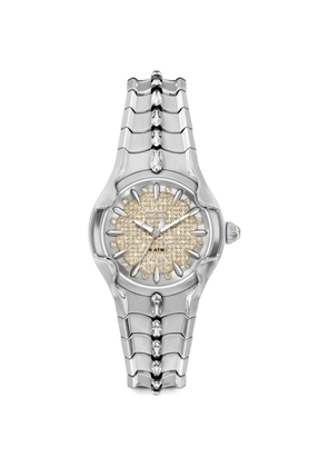 Diesel Stainless Steel Pave 32mm watch - Neutrals