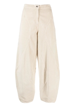 Henrik Vibskov Digi cropped corduroy trousers - Neutrals