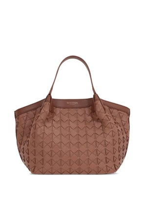 Serapian mosaico mini tote bag - Brown