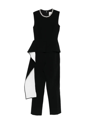 Roland Mouret embellished peplum jumpsuit - Black