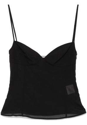 St. Agni sweetheart-neck tank top - Black