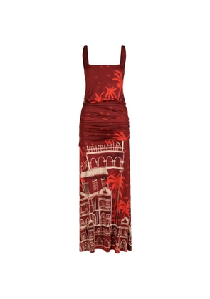 Johanna Ortiz Plant Of Joy midi dress - Red