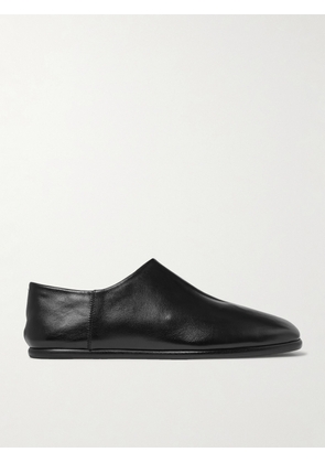 Maison Margiela - Tabi Split-Toe Leather Collapsible-Heel Loafers - Men - Black - EU 39