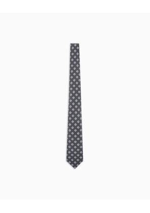 ASV printed silk tie