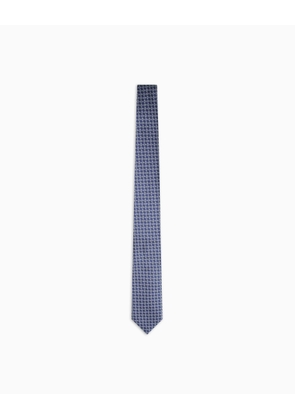 Pure silk diamond jacquard tie