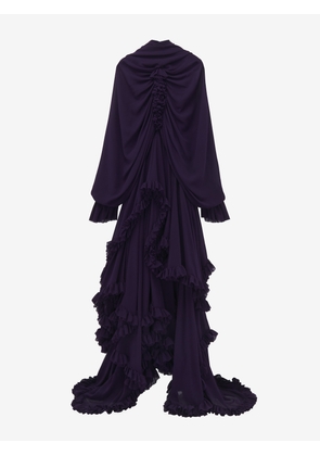 MCQUEEN - Draped Evening Dress - Item 847910QBADS5144