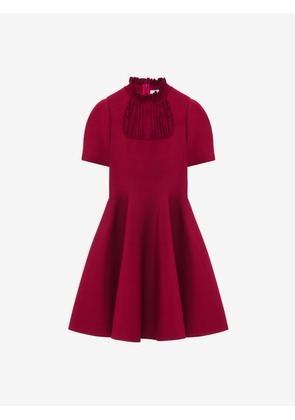 MCQUEEN - Lace Panel Mini Dress - Item 848829Q1BE66191