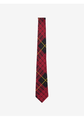 MCQUEEN - Tartan Skull Tie - Item 8053774002E6460