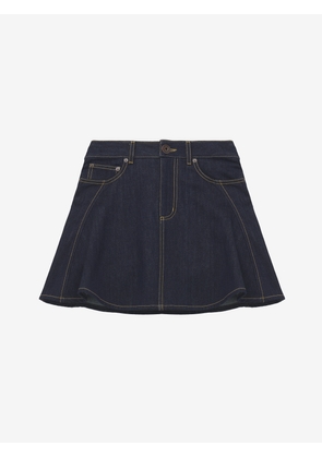 MCQUEEN - Denim Mini Skirt - Item 847959QMADZ4098