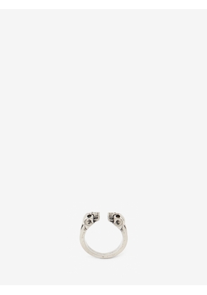 MCQUEEN - Twin Skull Ring - Item 855354J160Y0446