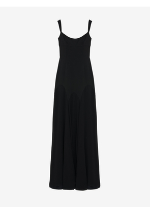 MCQUEEN - Satin Evening Dress - Item 852927QEAAL1000