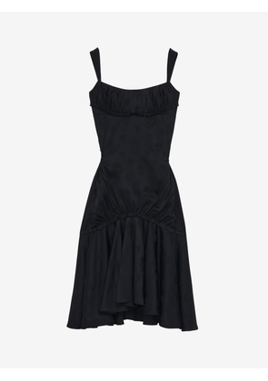 MCQUEEN - Skull Jacquard Midi Dress - Item 846911QGABI1000