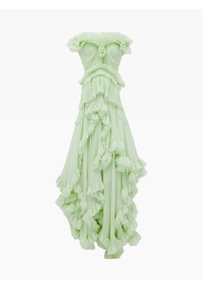 MCQUEEN - Ruffled Evening Dress - Item 849872QBADS3075