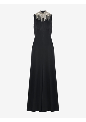 MCQUEEN - Chain Mail Embroidery Evening Dress - Item 854343QEAHL1000