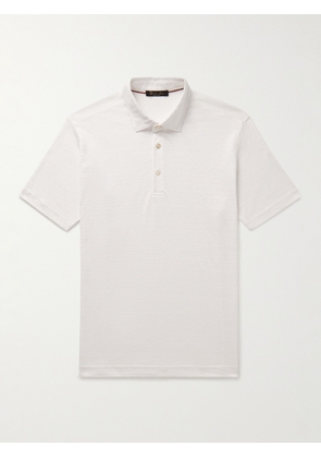 Loro Piana - Linen-Jersey Polo Shirt - Men - White - XS