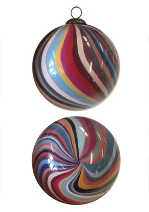 Paul Smith Hand-Painted 'Swirl' Glass Bauble Multicolour