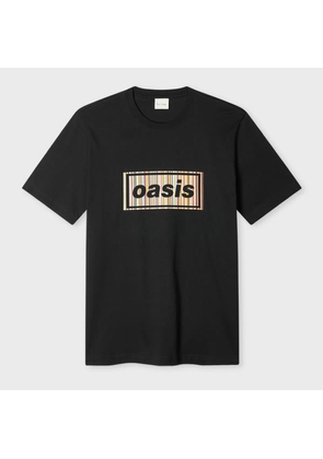 Paul Smith Paul Smith x Oasis - Black 'Signature Stripe' Logo T-Shirt