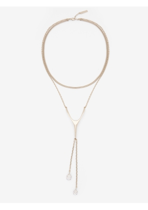 MCQUEEN - Wishbone Necklace - Item 866152J16GS1953