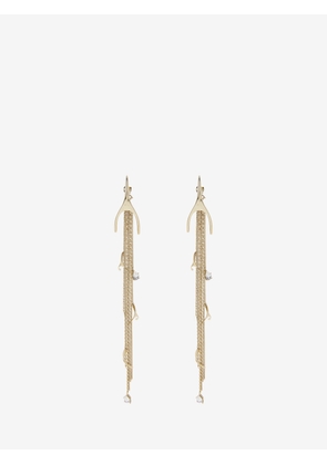 MCQUEEN - Wishbone Earrings - Item 866148J16GS1953