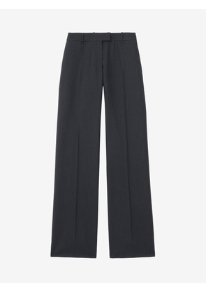 MCQUEEN - Pinstriped Bumster Trousers - Item 869015QJAF44100