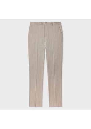 Paul Smith Tapered-Fit Grey Iridescent Herringbone Wool Trousers