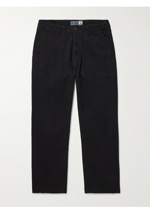 Blue Blue Japan - Straight-Leg TENCEL™ Lyocell-Blend Twill Trousers - Men - Black - S