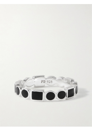 Peyote Bird - Sterling Silver Onyx Ring - Men - Black - 7