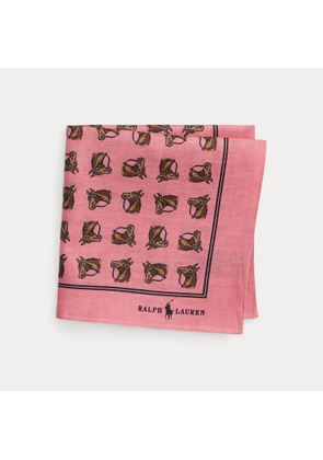Equestrian Linen Pocket Square