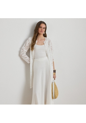 Linen A-Line Midi Skirt