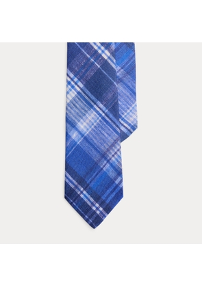 Plaid Linen Tie