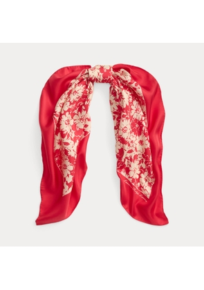 Floral Silk Square Scarf