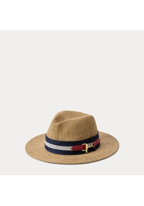 Belt-Trim Straw Fedora