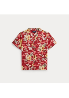 Tropical Floral-Print Camp Shirt