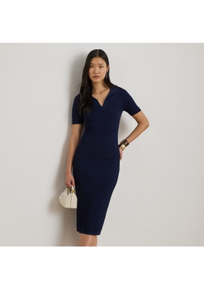 Rib-Knit Pencil Skirt