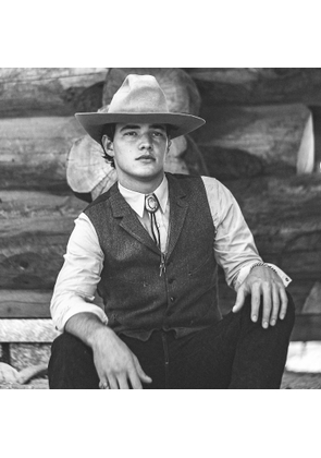 Linen-Wool Western Waistcoat