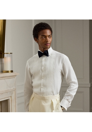 NM x RL French cuff linen tuxedo shirt