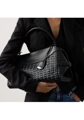 The  Ralph Lauren Braided Leather Shoulder Bag