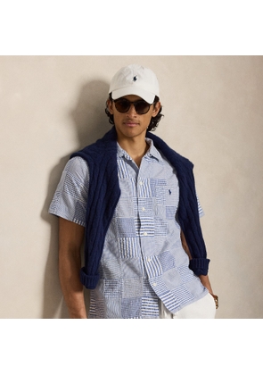 Classic Fit Patchwork Seersucker Shirt