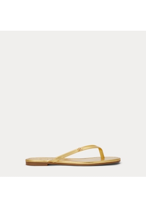 Raquel Metallic Leather Flip-Flop