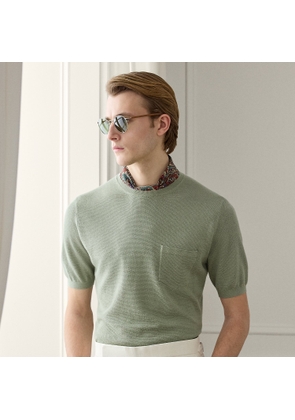 Silk-Blend Short-Sleeve Jumper