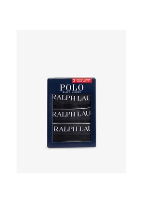 Mens Polo Ralph Lauren Pack Of Three Classic-Fit Stretch-Cotton Boxer Briefs