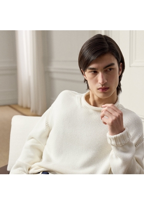 Relaxed Fit Cotton Rollneck Jumper