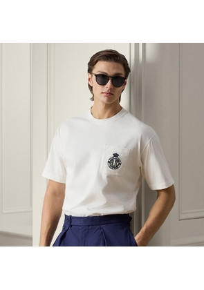 Relaxed Fit Crest-Embroidered T-Shirt